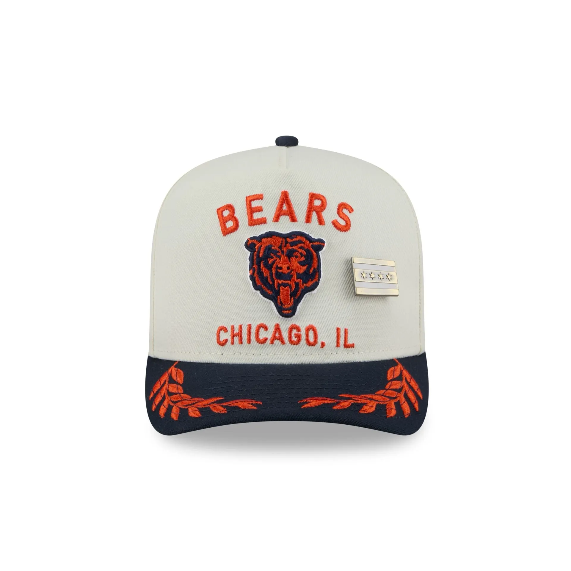 Chicago Bears 2025 Draft Chrome White 59FIFTY A-Frame Fitted Hat sold by New Era product image thumbnail 2