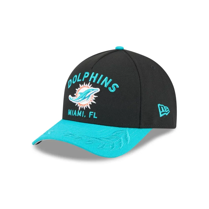 Miami Dolphins 2025 Draft 9FORTY M-Crown A-Frame Snapback Hat sold by New Era