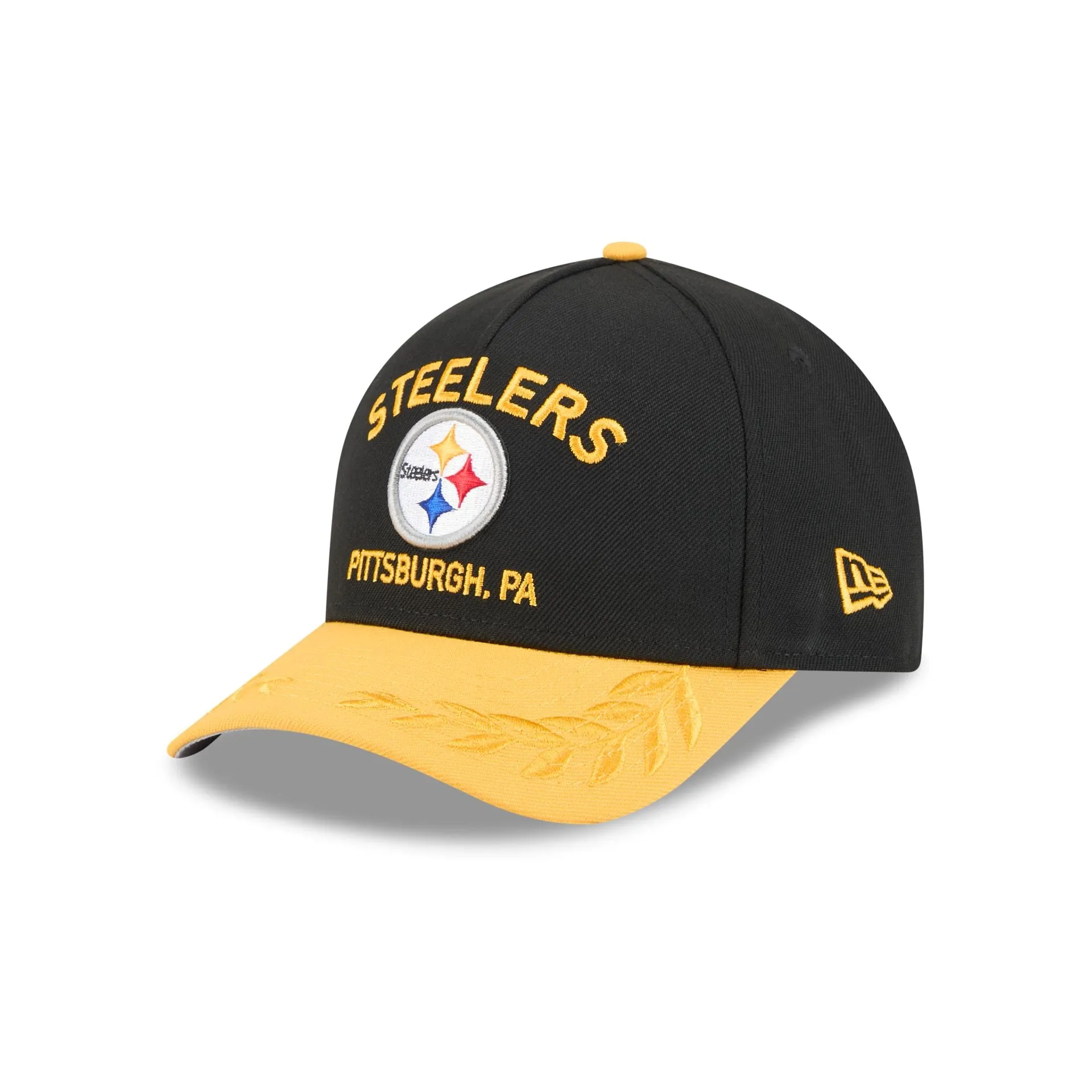 Pittsburgh Steelers 2025 Draft 9FORTY M-Crown A-Frame Snapback Hat sold by New Era
