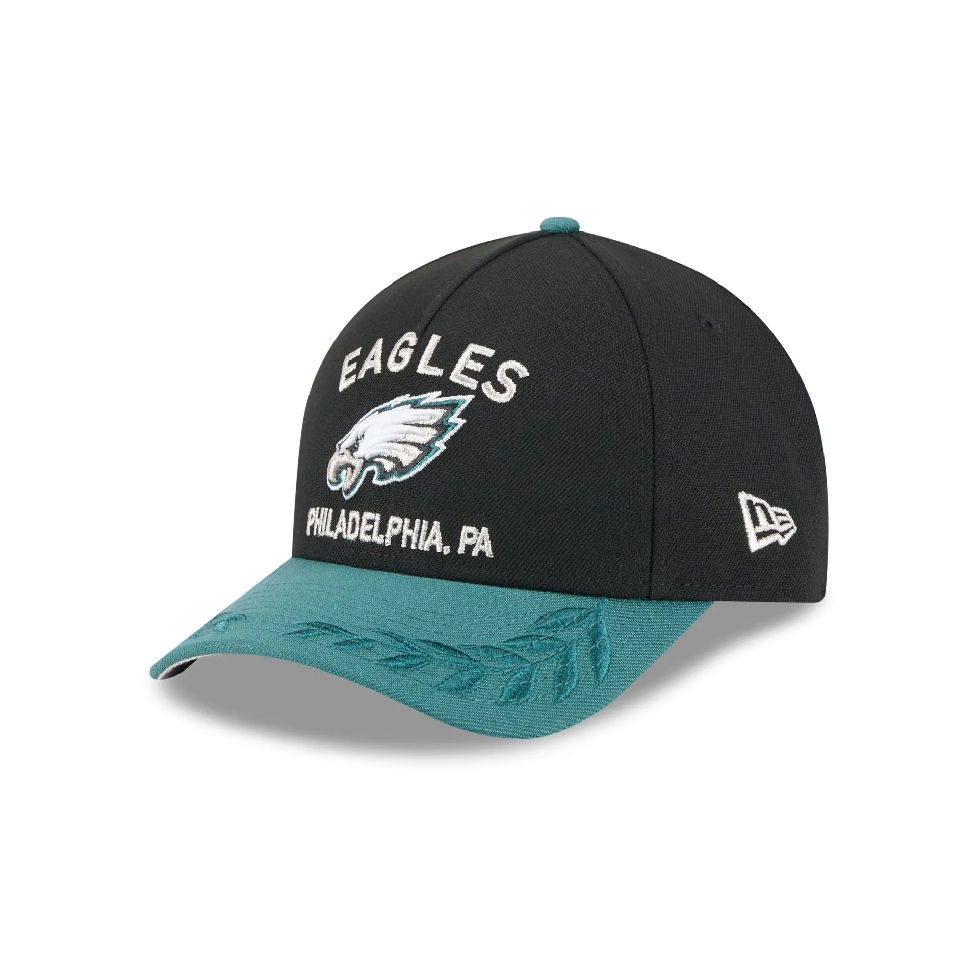 Philadelphia Eagles 2025 Draft 9FORTY M-Crown A-Frame Snapback Hat sold by New Era