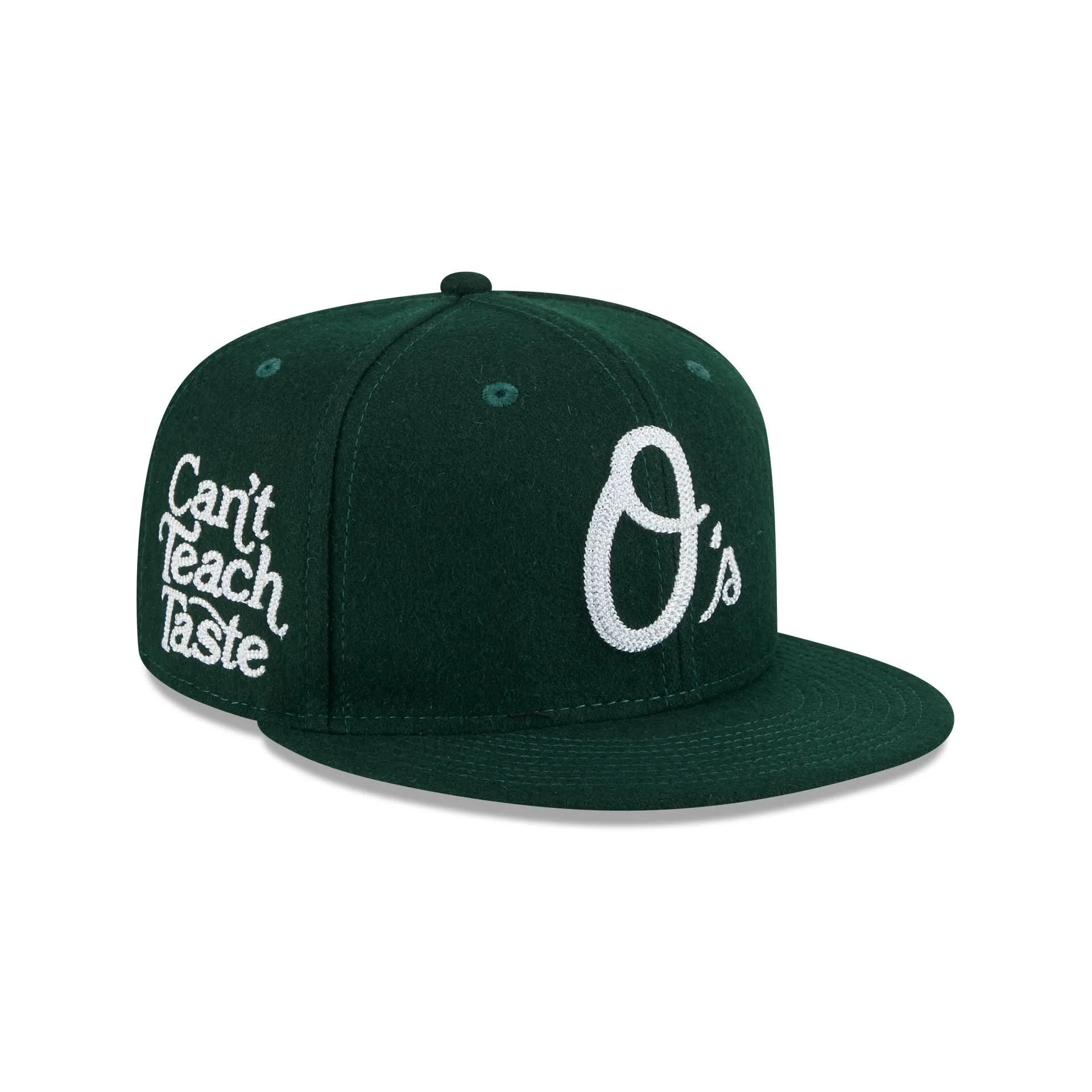 Baltimore Orioles Diet Starts Monday Can't Teach Taste Green 59FIFTY Fitted Hat sold by New Era