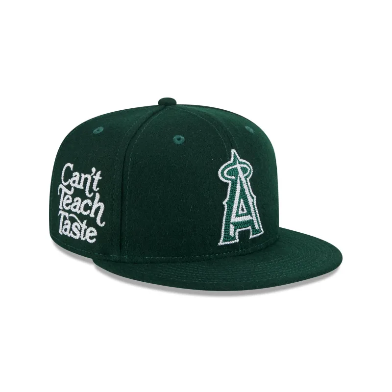 Los Angeles Angels Diet Starts Monday Can't Teach Taste Green 59FIFTY Fitted Hat sold by New Era