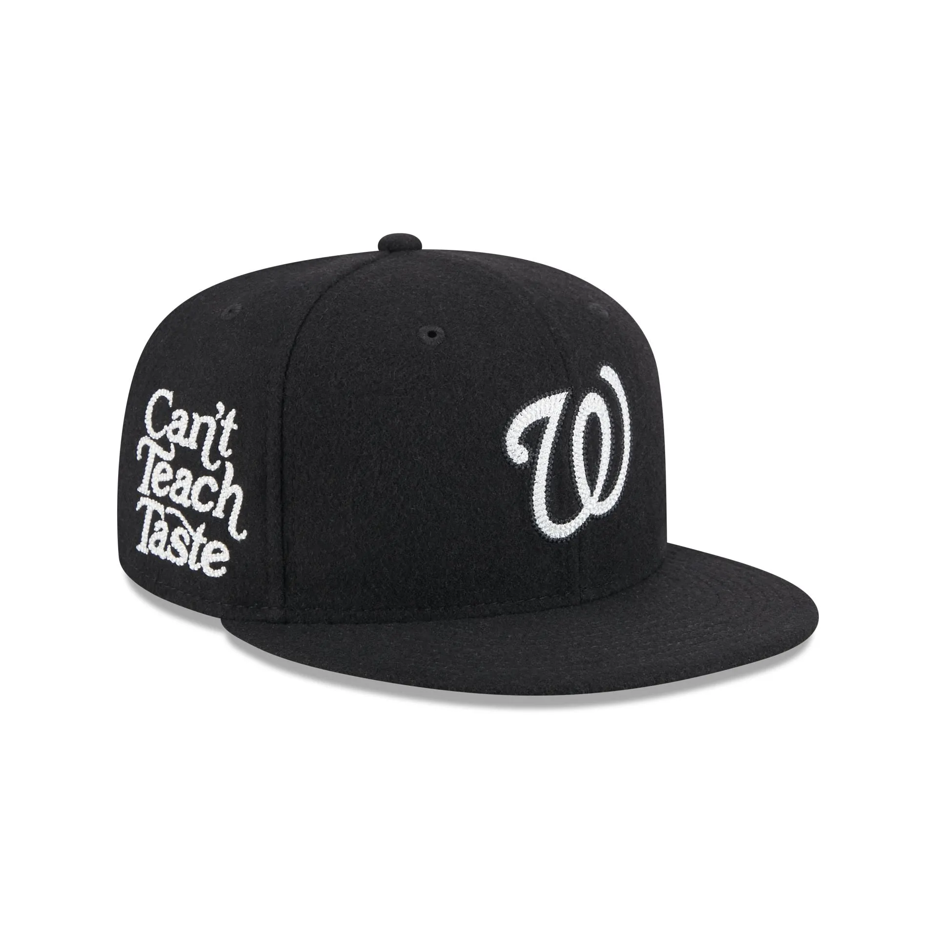 Washington Nationals Diet Starts Monday Can't Teach Taste Black 59FIFTY Fitted Hat sold by New Era