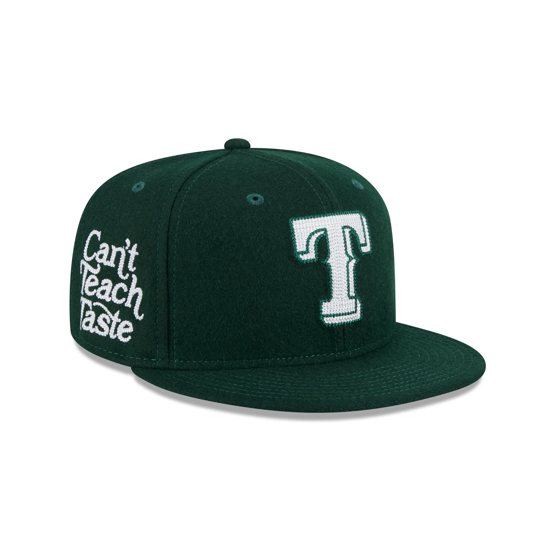 Texas Rangers Diet Starts Monday Can't Teach Taste Green 59FIFTY Fitted Hat sold by New Era