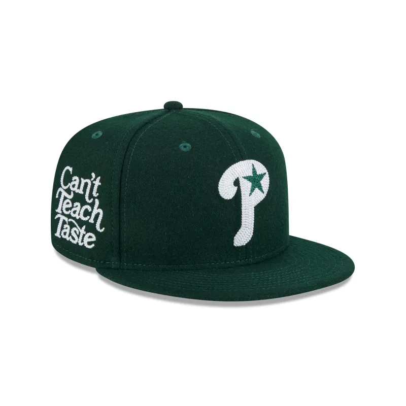 Philadelphia Phillies Diet Starts Monday Can't Teach Taste Green 59FIFTY Fitted Hat sold by New Era