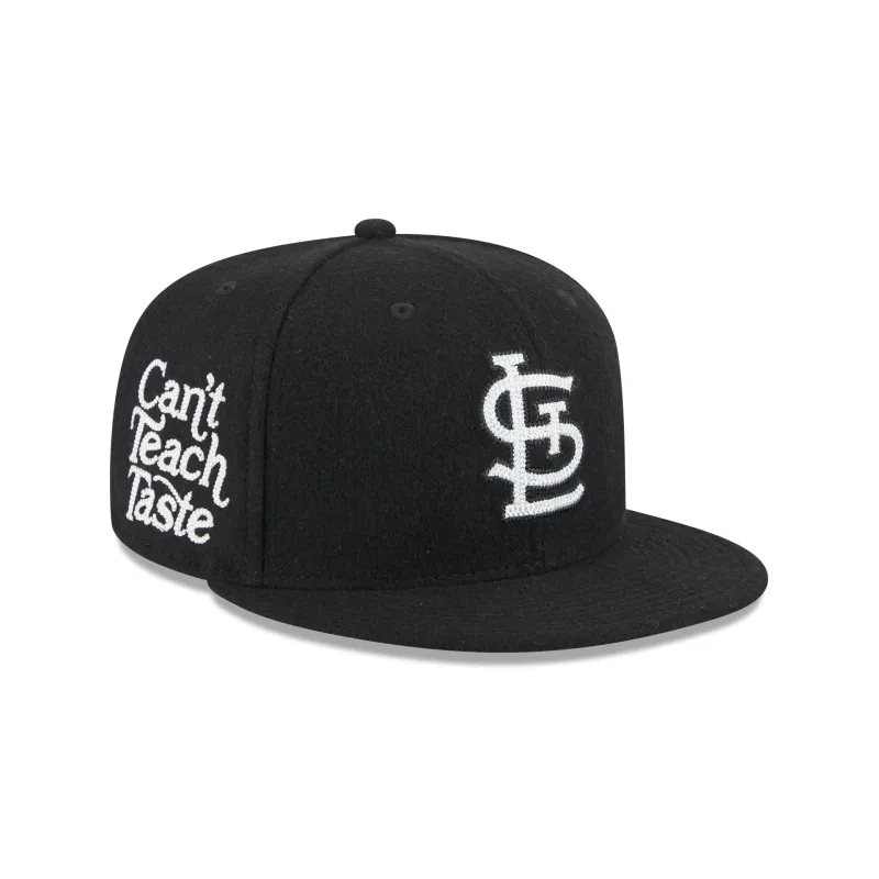 St. Louis Cardinals Diet Starts Monday Can't Teach Taste Black 59FIFTY Fitted Hat sold by New Era