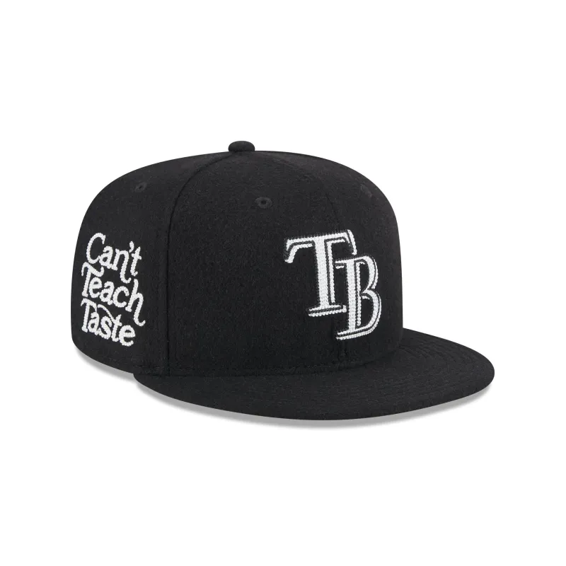 Tampa Bay Rays Diet Starts Monday Can't Teach Taste Black 59FIFTY Fitted Hat sold by New Era