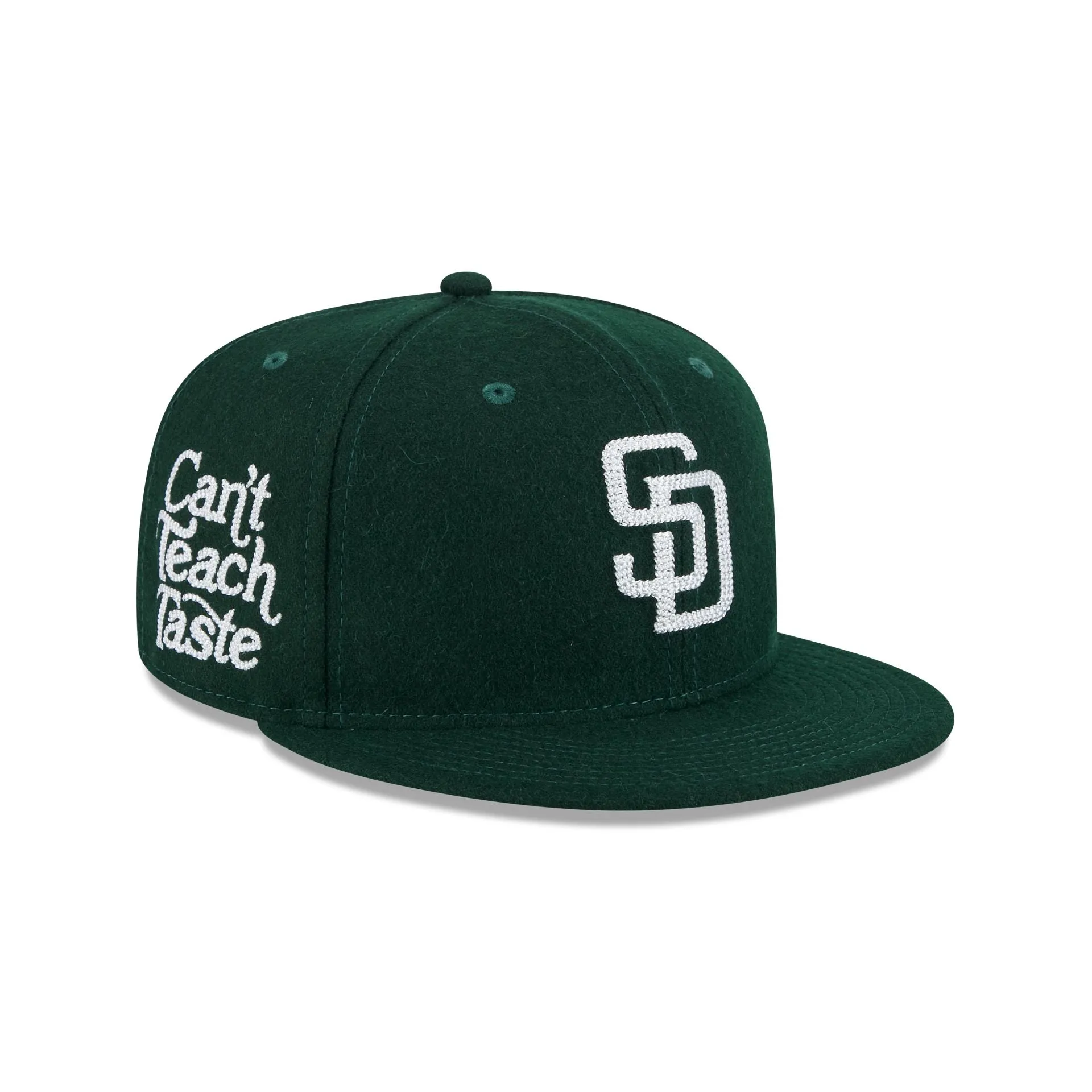 San Diego Padres Diet Starts Monday Can't Teach Taste Green 59FIFTY Fitted Hat sold by New Era