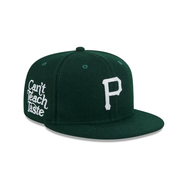 Pittsburgh Pirates Diet Starts Monday Can't Teach Taste Green 59FIFTY Fitted Hat made by New Era