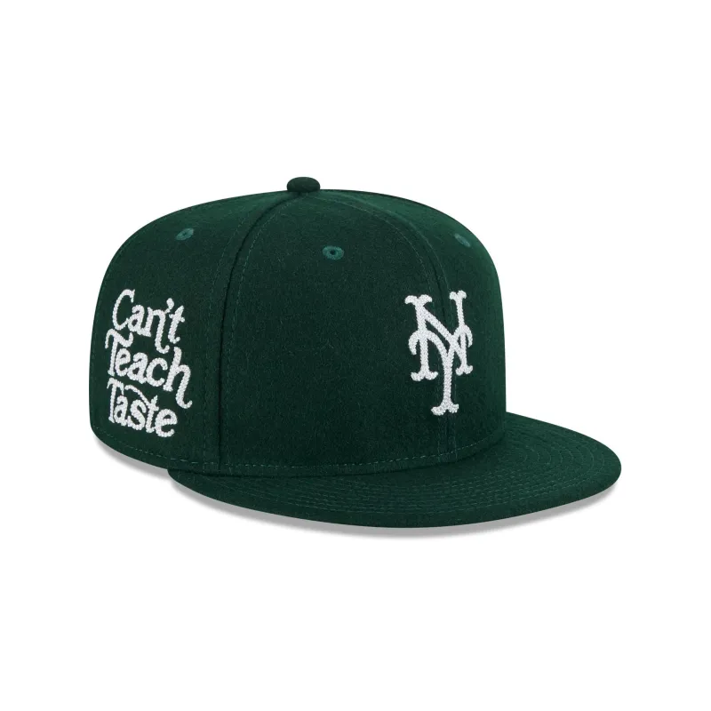 New York Mets Diet Starts Monday Can't Teach Taste Green 59FIFTY Fitted Hat sold by New Era
