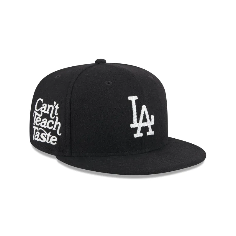 Los Angeles Dodgers Diet Starts Monday Can't Teach Taste Black 59FIFTY Fitted Hat sold by New Era