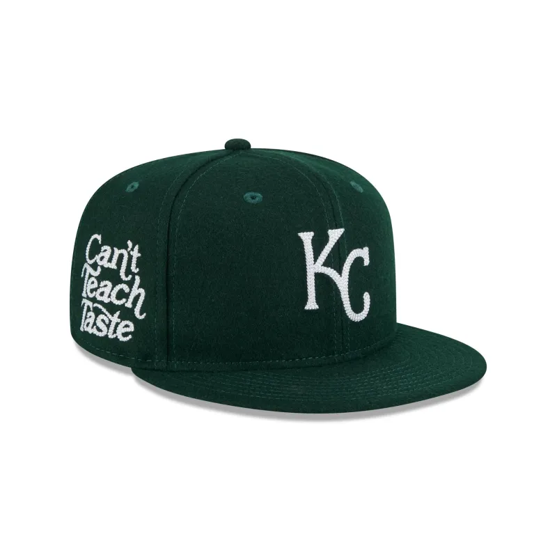 Kansas City Royals Diet Starts Monday Can't Teach Taste Green 59FIFTY Fitted Hat sold by New Era