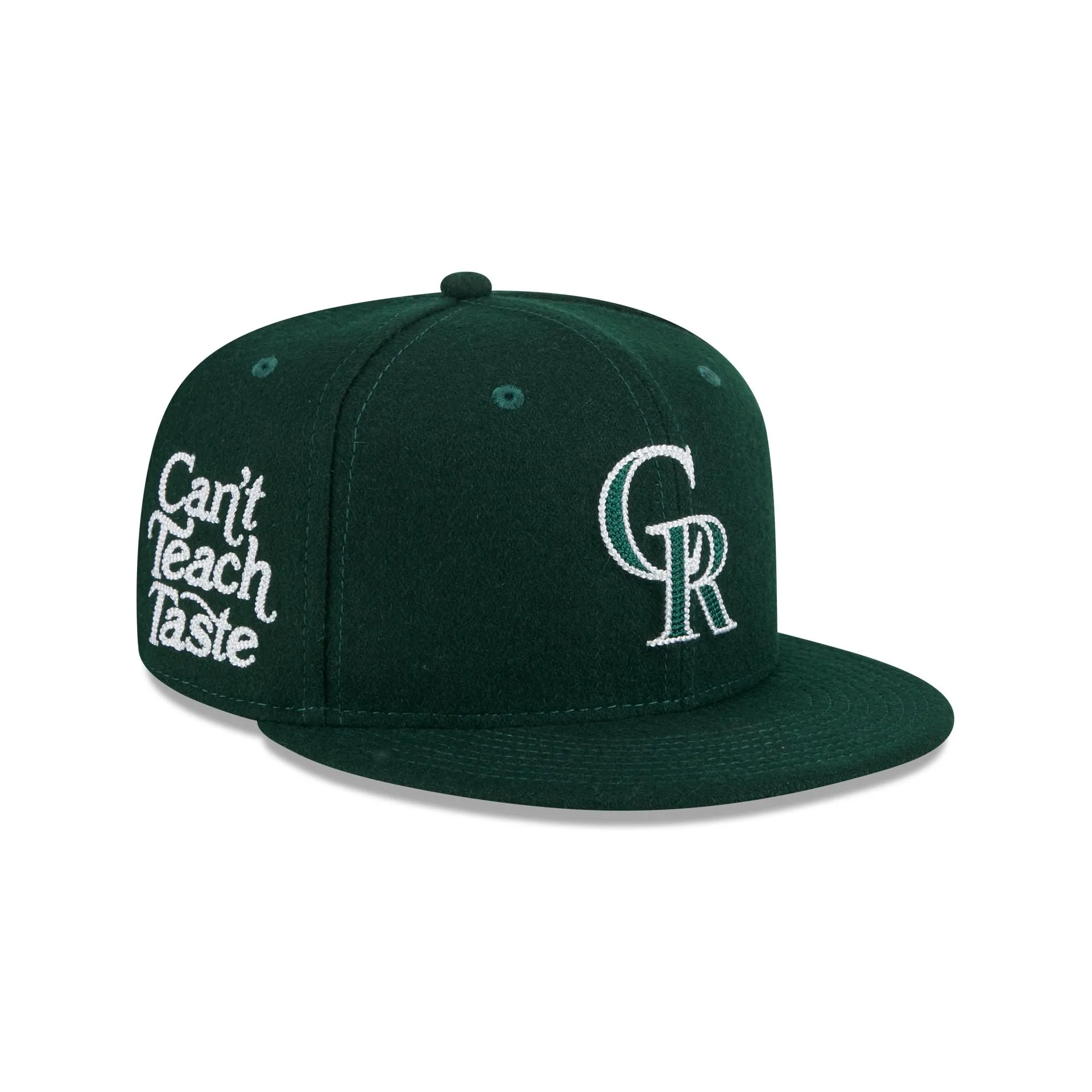 Colorado Rockies Diet Starts Monday Can't Teach Taste Green 59FIFTY Fitted Hat sold by New Era