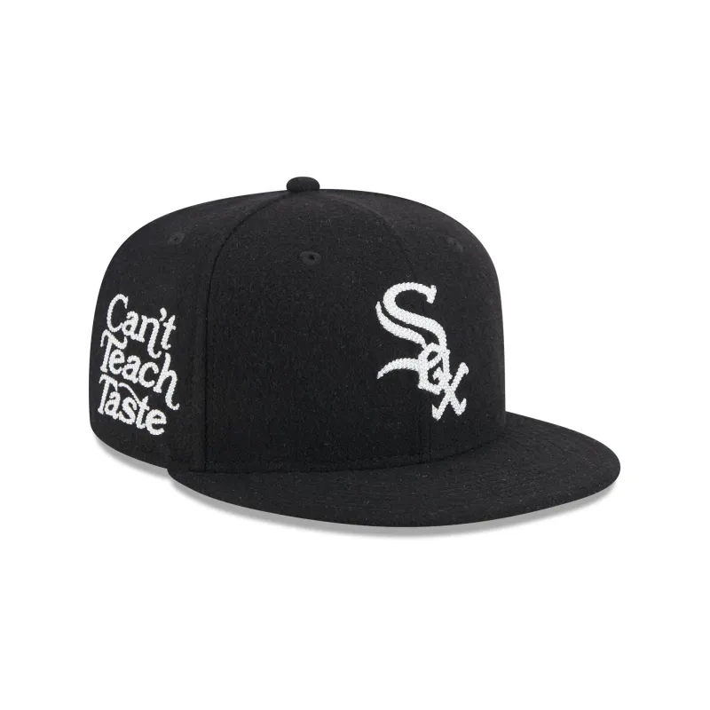 Chicago White Sox Diet Starts Monday Can't Teach Taste Black 59FIFTY Fitted Hat sold by New Era