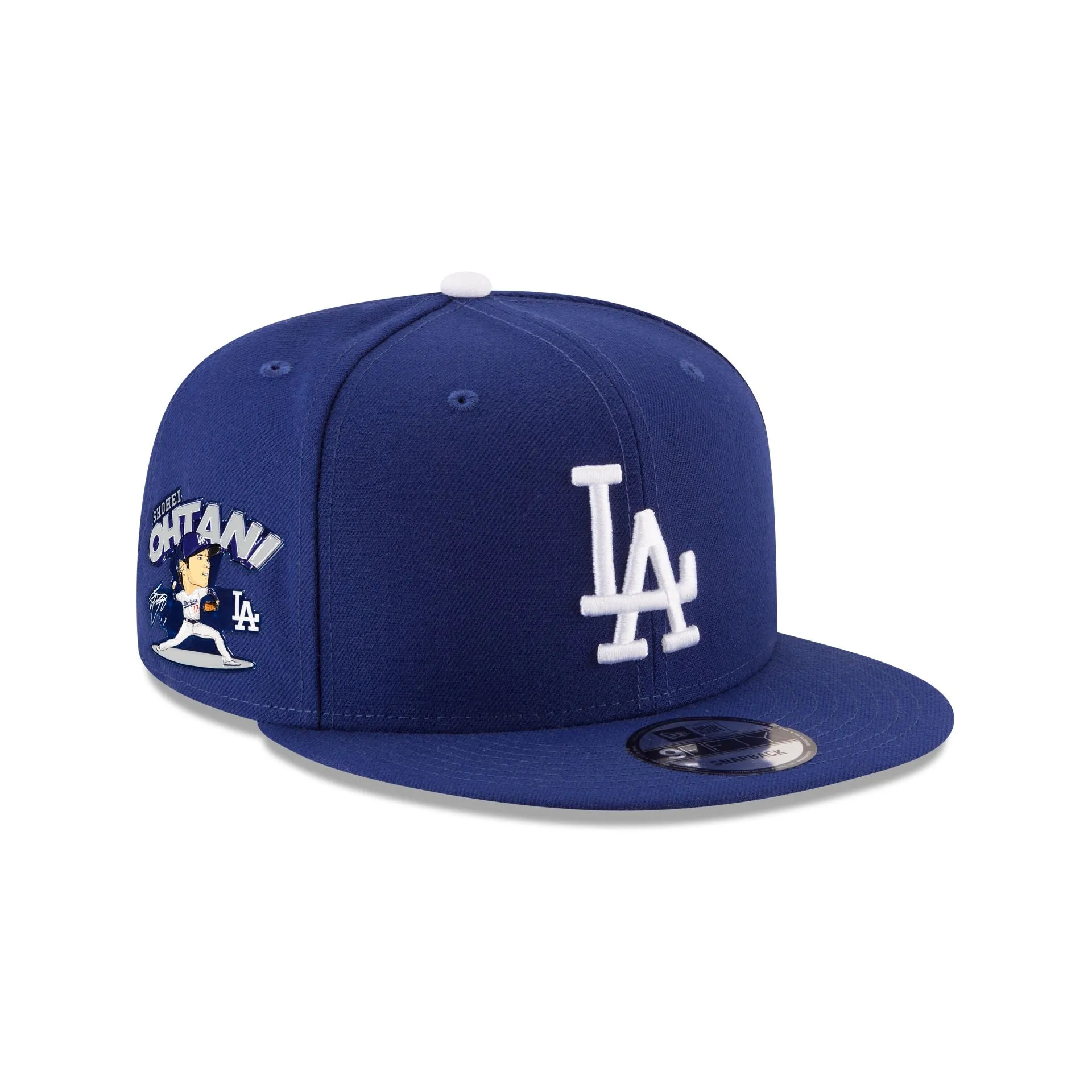 Los Angeles Dodgers Shohei Ohtani Pitching 9FIFTY Snapback Hat sold by New Era