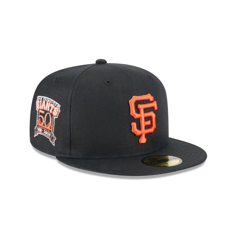Team Linen San Francisco Giants 59FIFTY Fitted Hat sold by New Era