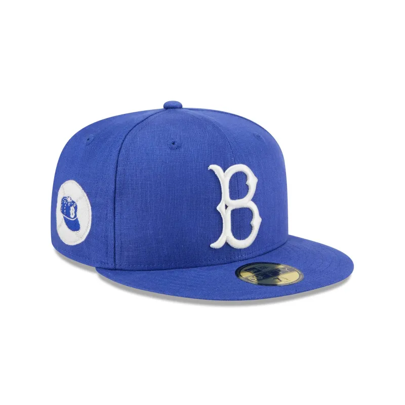 Team Linen Brooklyn Dodgers 59FIFTY Fitted Hat sold by New Era