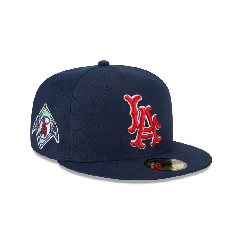 Team Linen Los Angeles Angels 59FIFTY Fitted Hat sold by New Era
