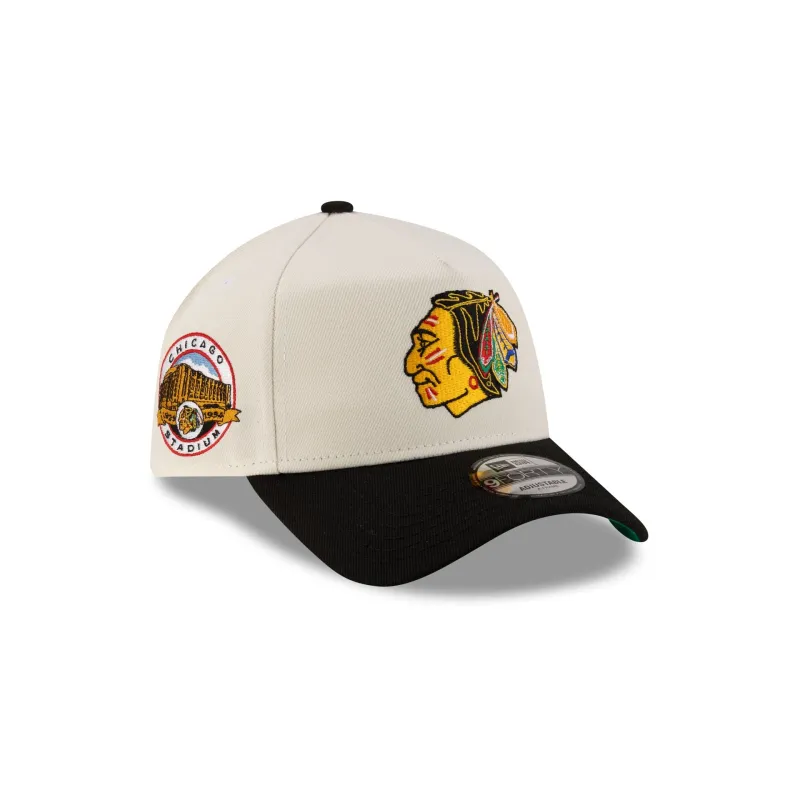 Chicago Blackhawks Chicago Stadium 9FORTY A-Frame Snapback Hat sold by New Era