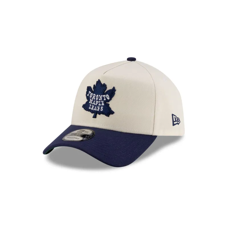 Toronto Maple Leafs Chrome White 9FORTY A-Frame Snapback Hat sold by New Era