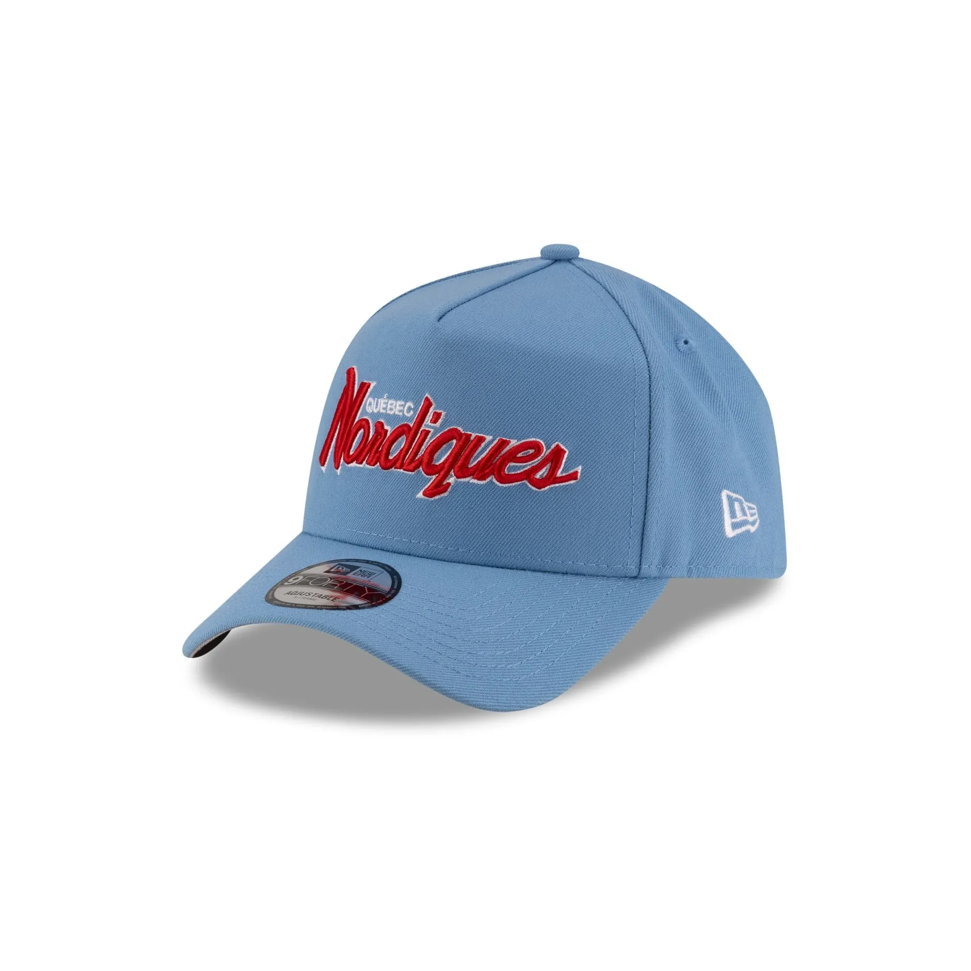 Quebec Nordiques Sky Blue 9FORTY A-Frame Snapback Hat sold by New Era