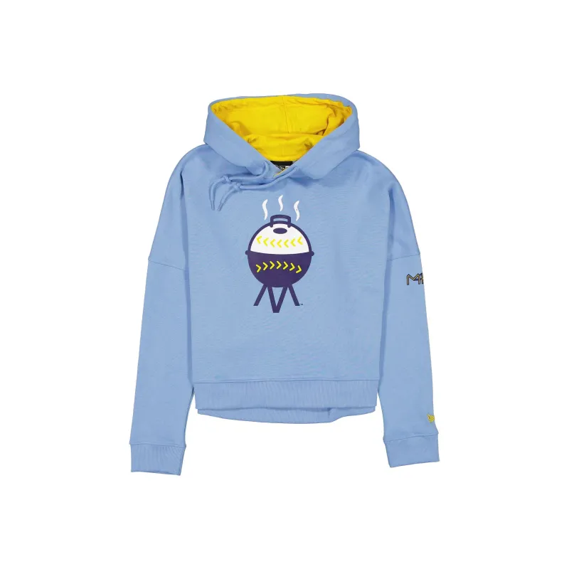 Milwaukee Brewers City Connect Women's Pastel Blue Hoodie sold by New Era
