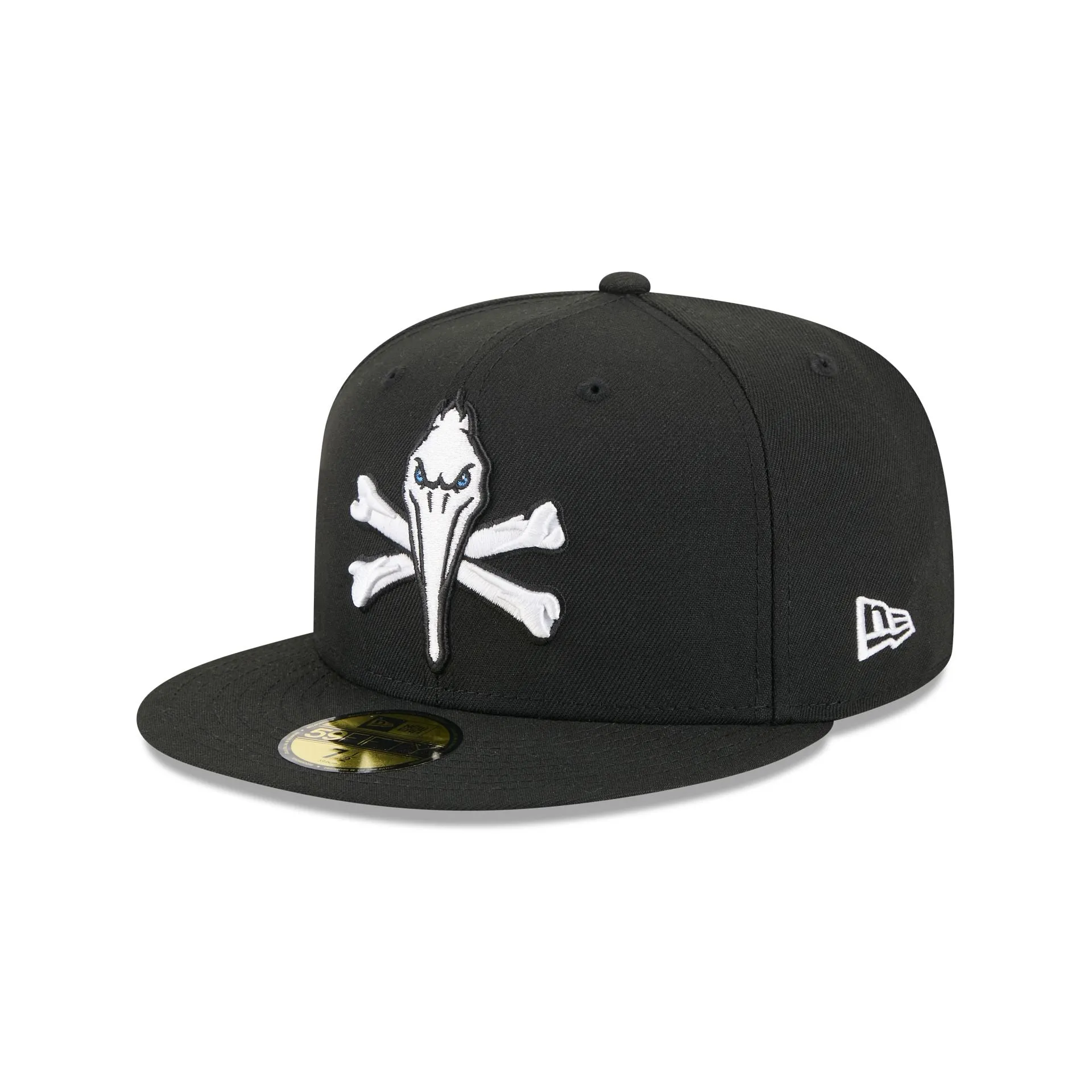 Myrtle Beach Pelicans Theme Night Black 59FIFTY Fitted Hat sold by New Era
