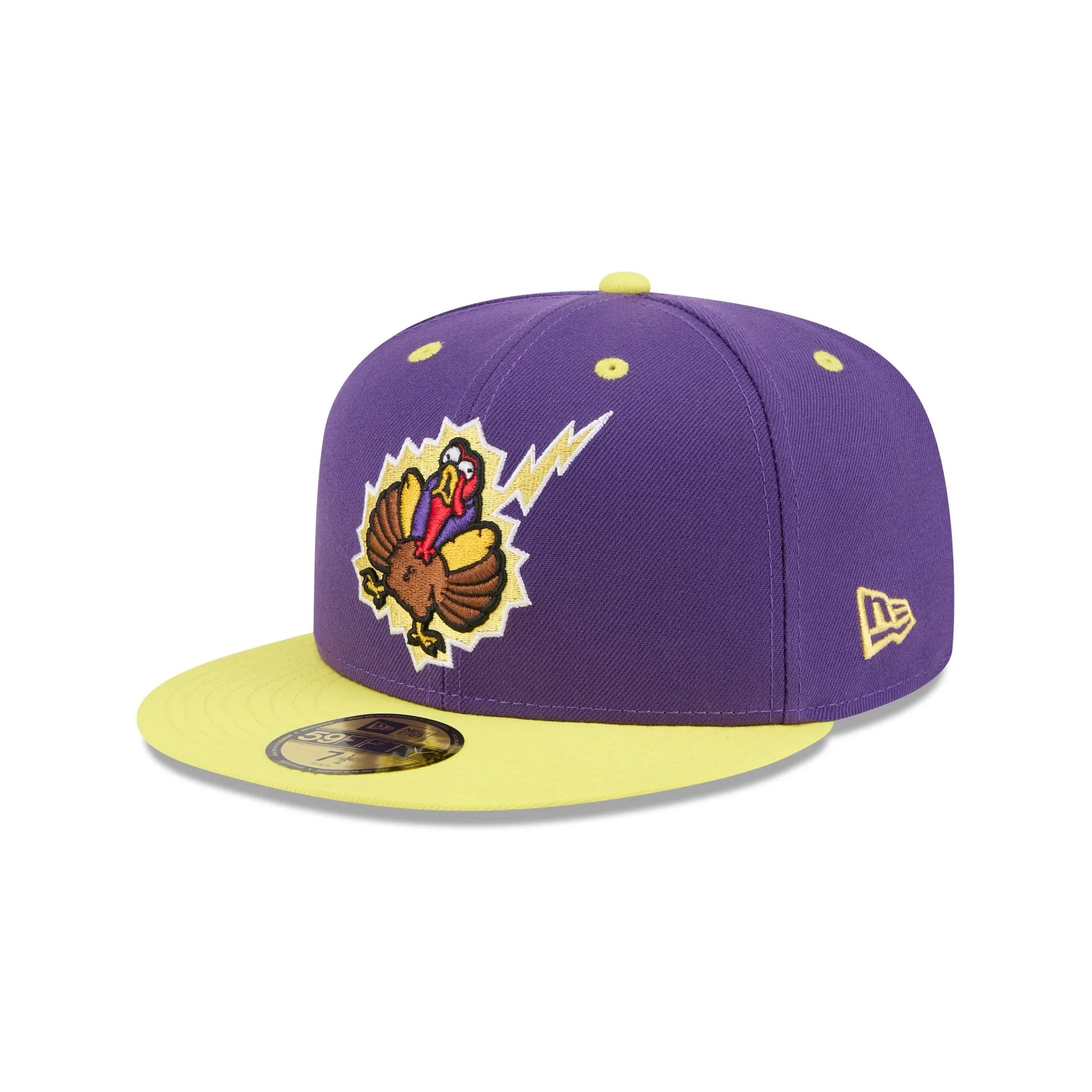 Hartford Yard Goats Theme Night Purple 59FIFTY Fitted Hat sold by New Era
