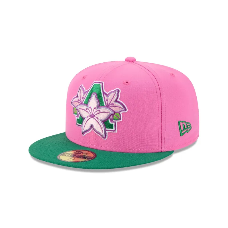 Augusta Greenjackets Theme Night Pink 59FIFTY Fitted Hat made by New Era
