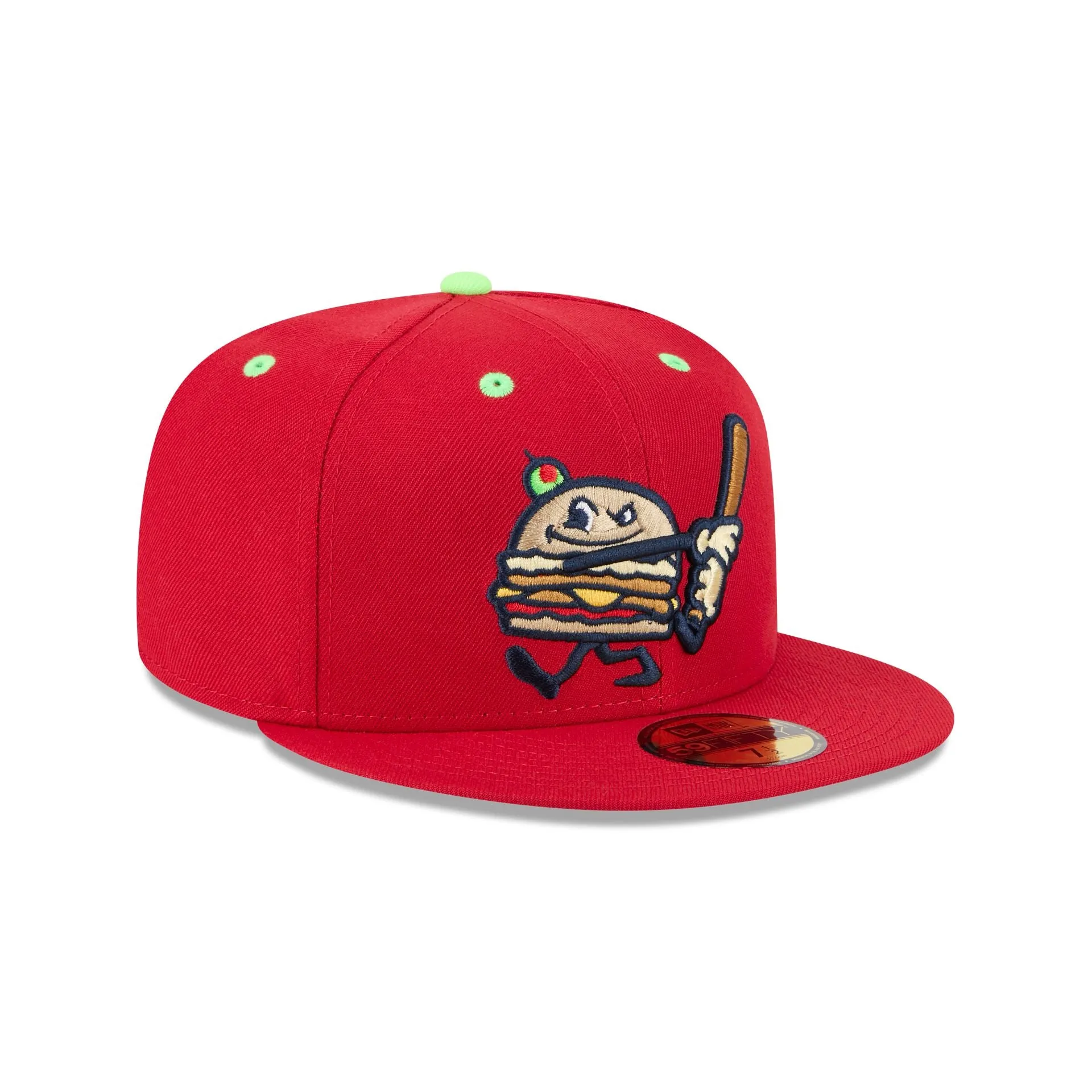 Akron RubberDucks Theme Night Red 59FIFTY Fitted Hat sold by New Era product image thumbnail 3