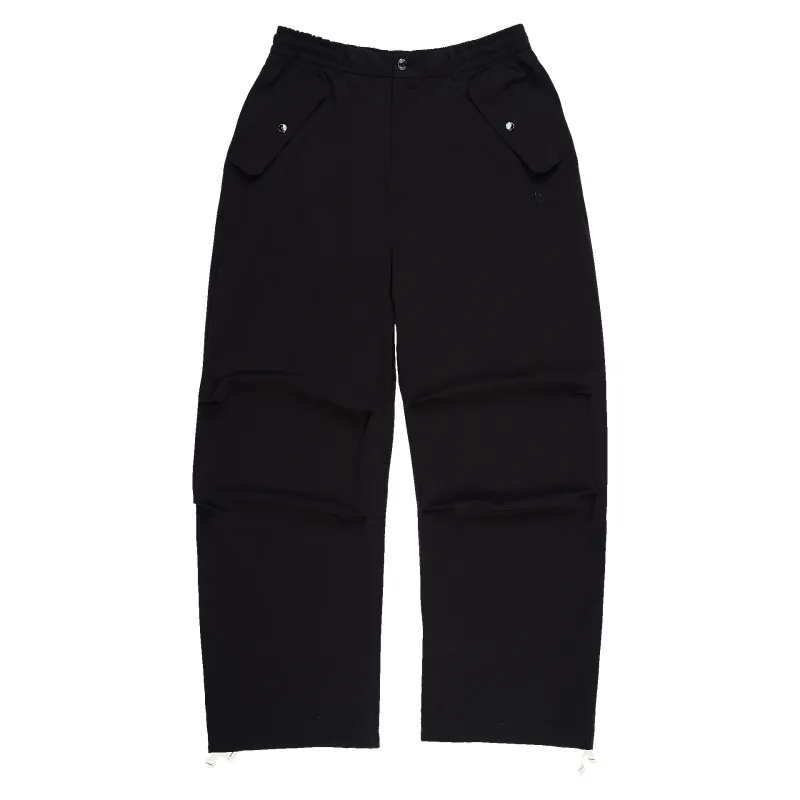 New Era Branded Nylon Military Black Cargo Pants sold by New Era