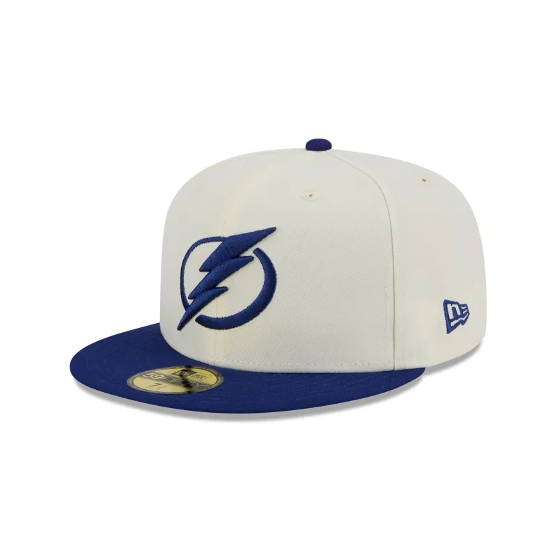 Tampa Bay Lightning Chrome White 59FIFTY Fitted Hat sold by New Era