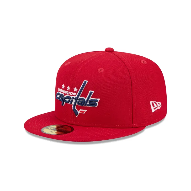 Washington Capitals Rear Wordmark 59FIFTY Fitted Hat sold by New Era