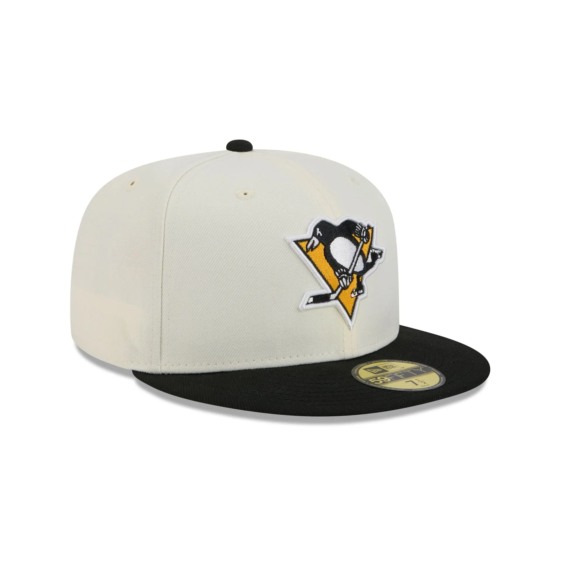 Pittsburgh Penguins Chrome White 59FIFTY Fitted Hat sold by New Era product image thumbnail 3