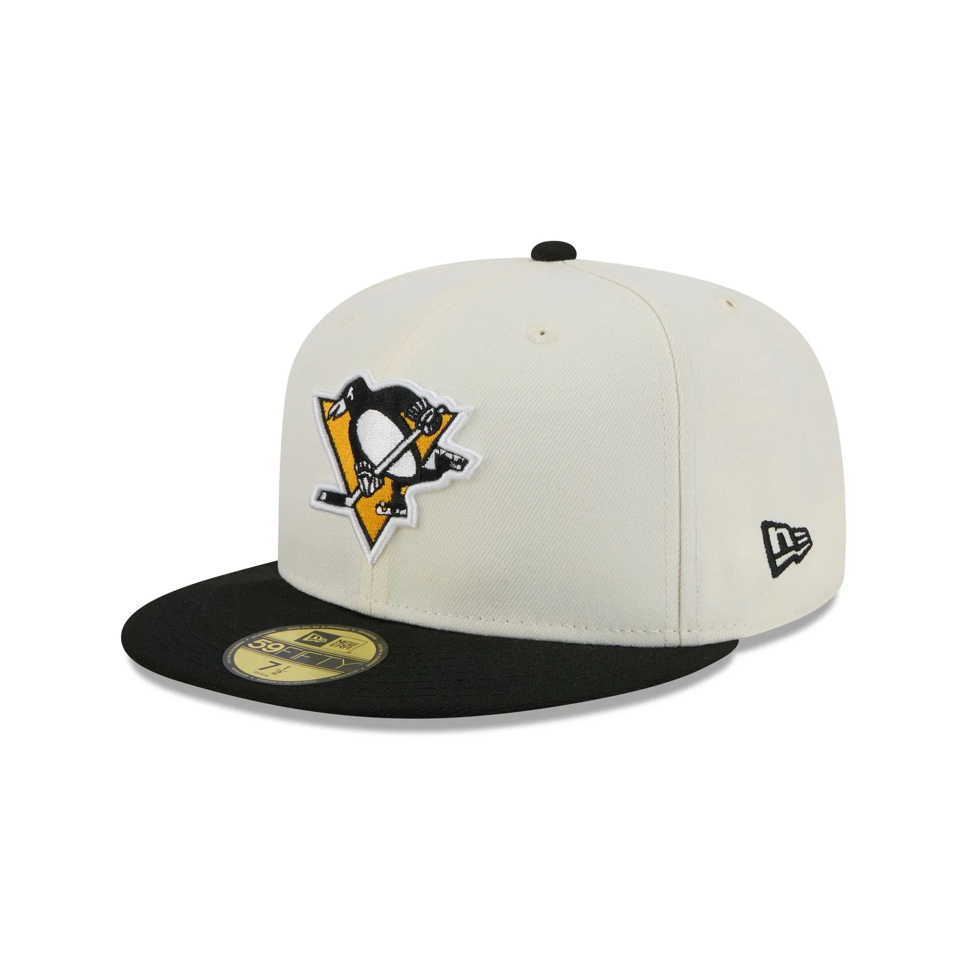 Pittsburgh Penguins Chrome White 59FIFTY Fitted Hat sold by New Era