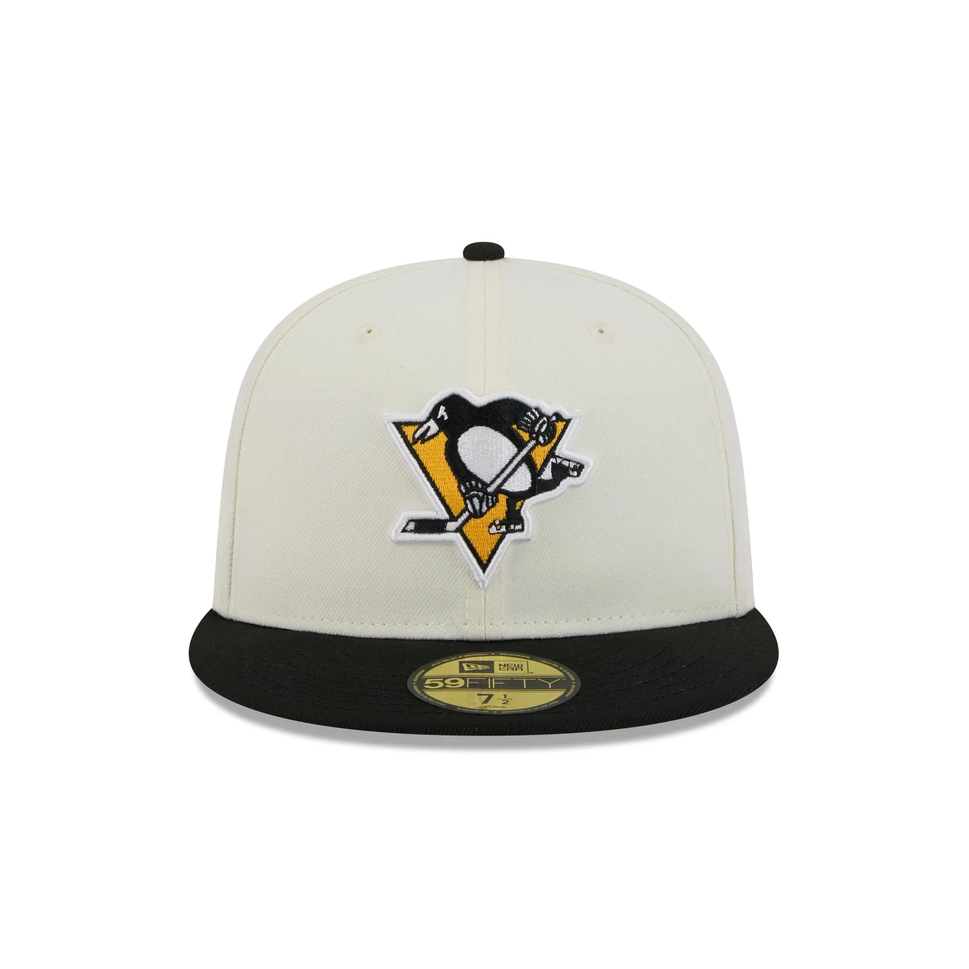 Pittsburgh Penguins Chrome White 59FIFTY Fitted Hat sold by New Era product image thumbnail 2