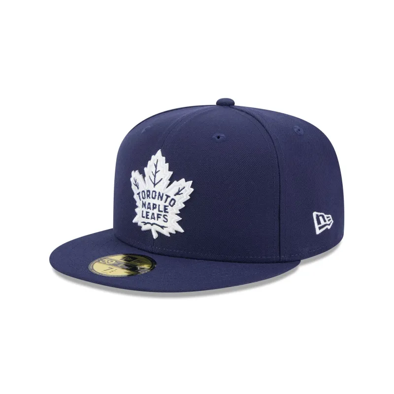 Toronto Maple Leafs Rear Wordmark 59FIFTY Fitted Hat sold by New Era