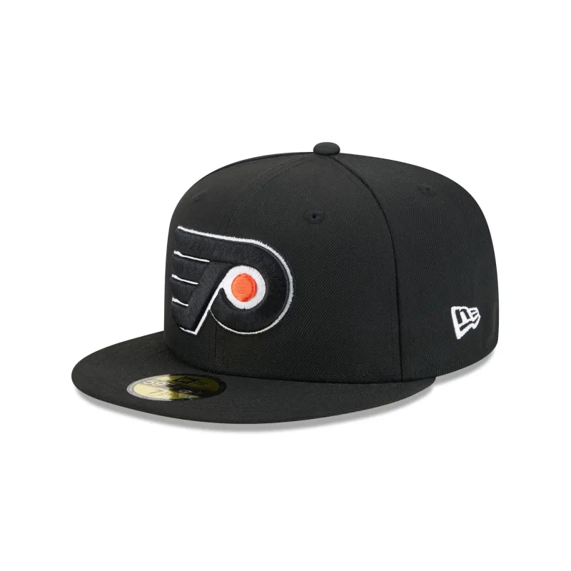 Philadelphia Flyers Rear Wordmark 59FIFTY Fitted Hat sold by New Era