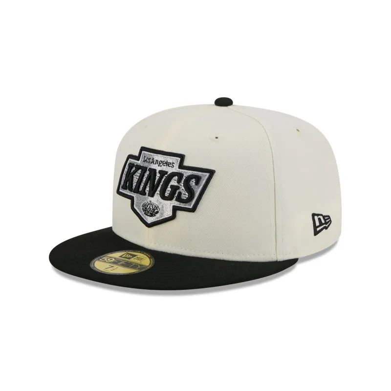 Los Angeles Kings Chrome White 59FIFTY Fitted Hat sold by New Era
