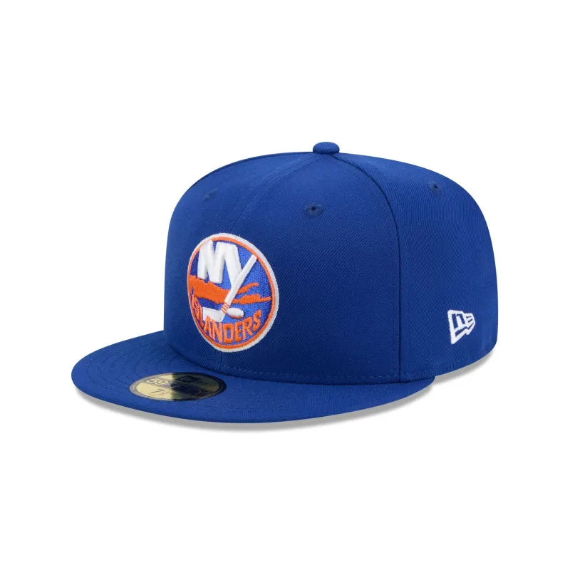 New York Islanders Rear Wordmark 59FIFTY Fitted Hat made by New Era