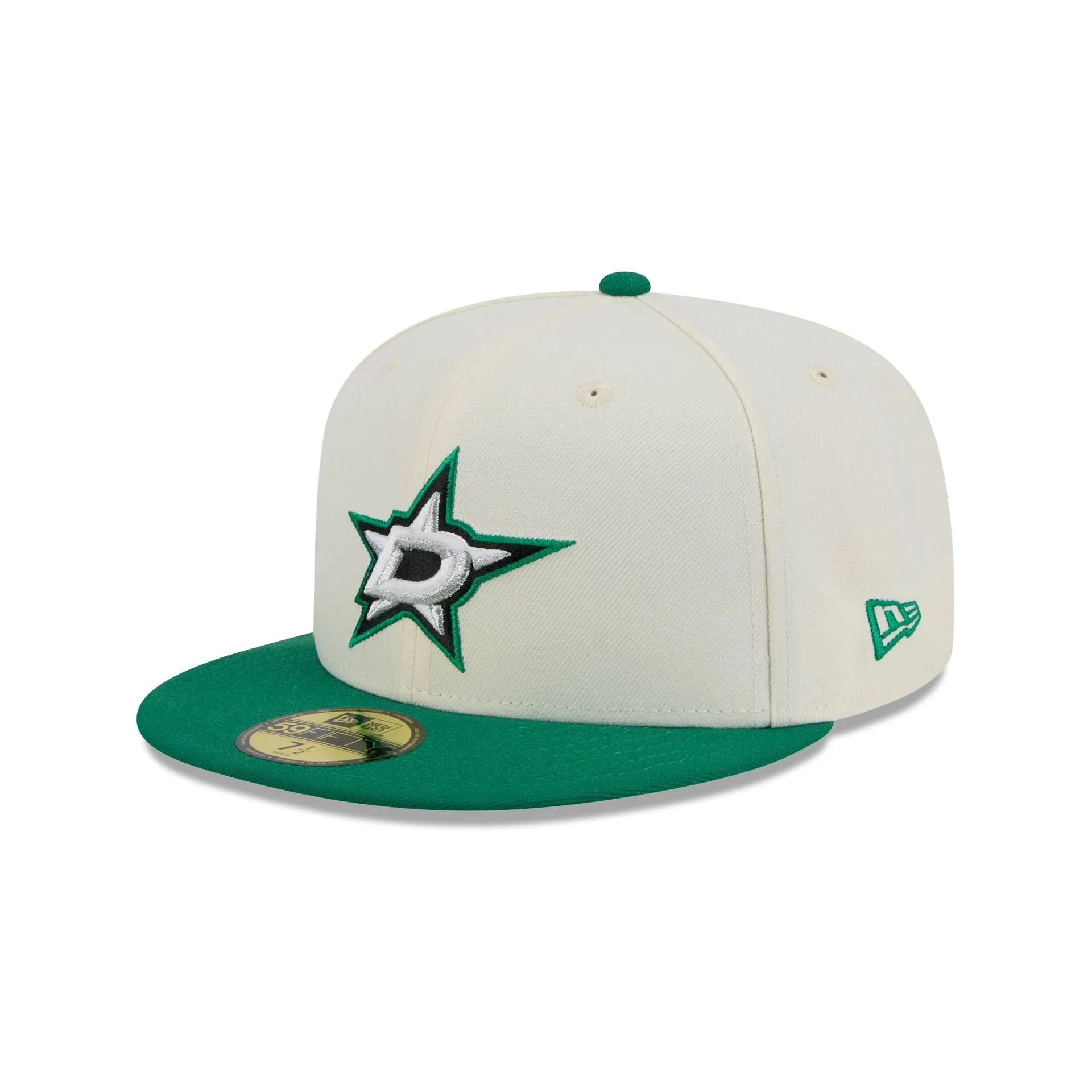 Dallas Stars Chrome White 59FIFTY Fitted Hat sold by New Era