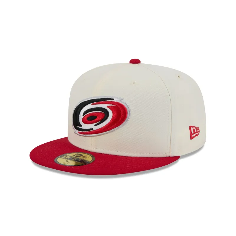 Carolina Hurricanes Chrome White 59FIFTY Fitted Hat sold by New Era