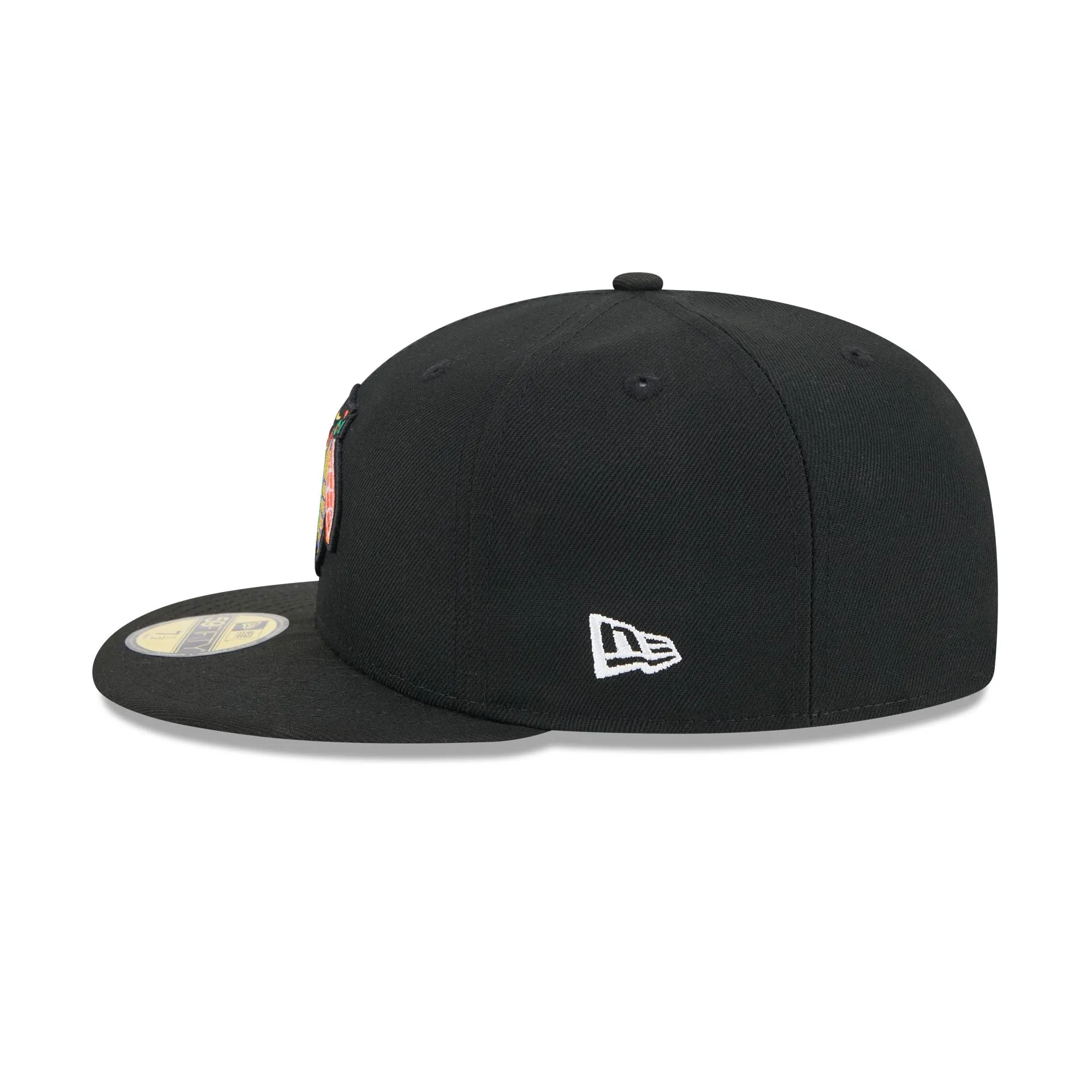 Chicago Blackhawks Rear Wordmark 59FIFTY Fitted Hat sold by New Era product image thumbnail 4