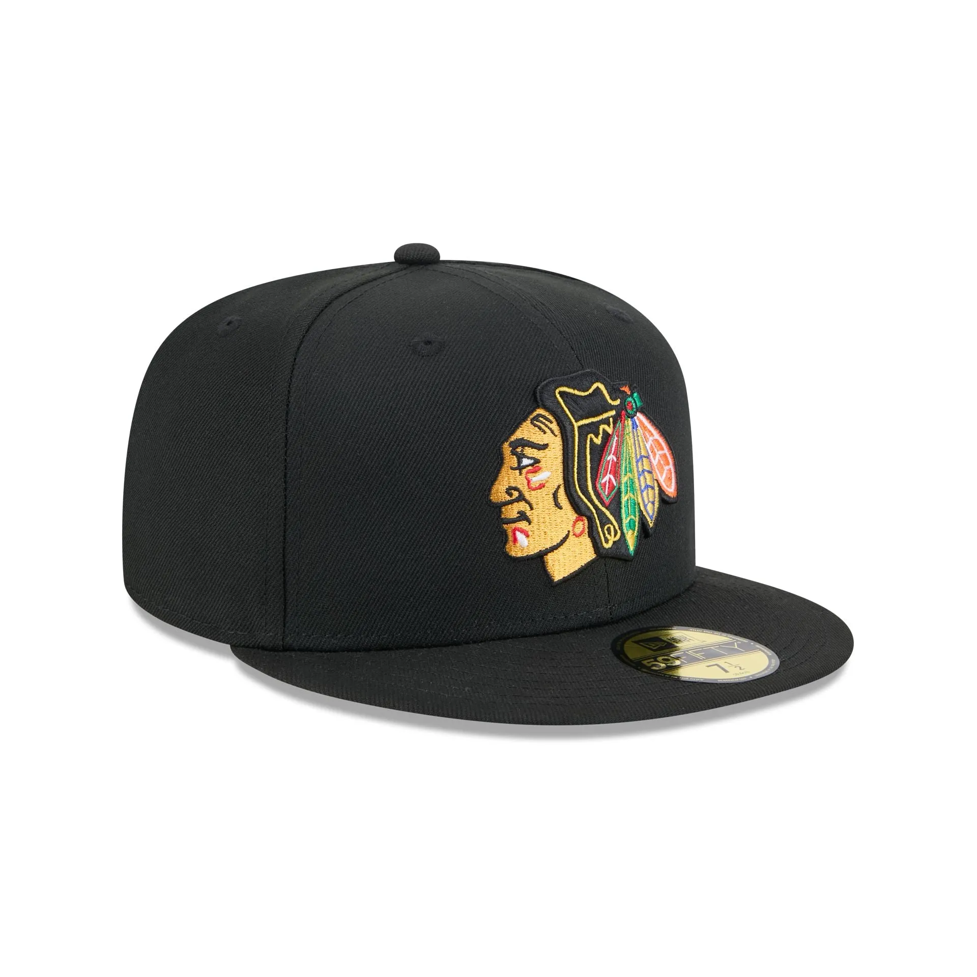 Chicago Blackhawks Rear Wordmark 59FIFTY Fitted Hat sold by New Era product image thumbnail 3