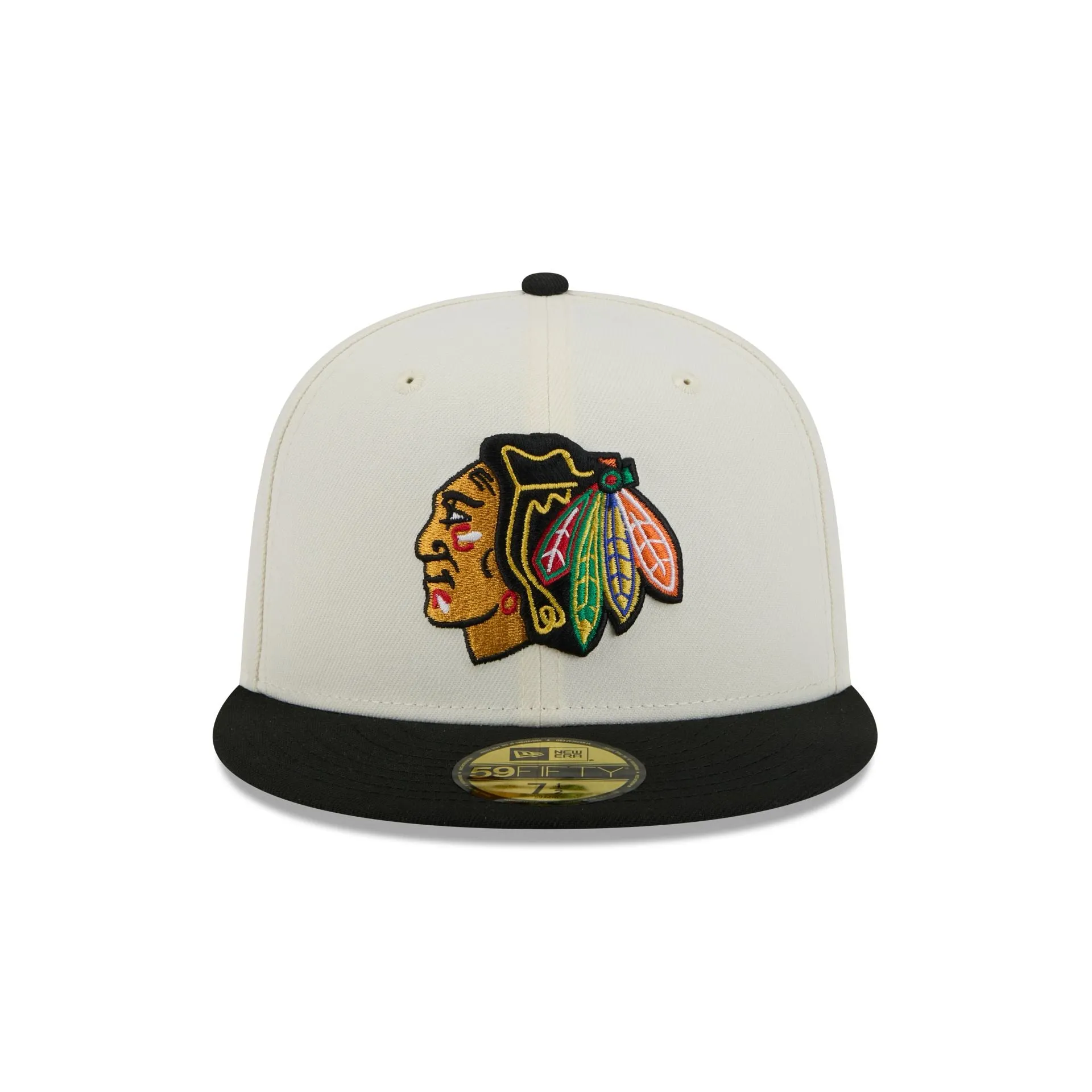 Chicago Blackhawks Chrome White 59FIFTY Fitted Hat sold by New Era product image thumbnail 2