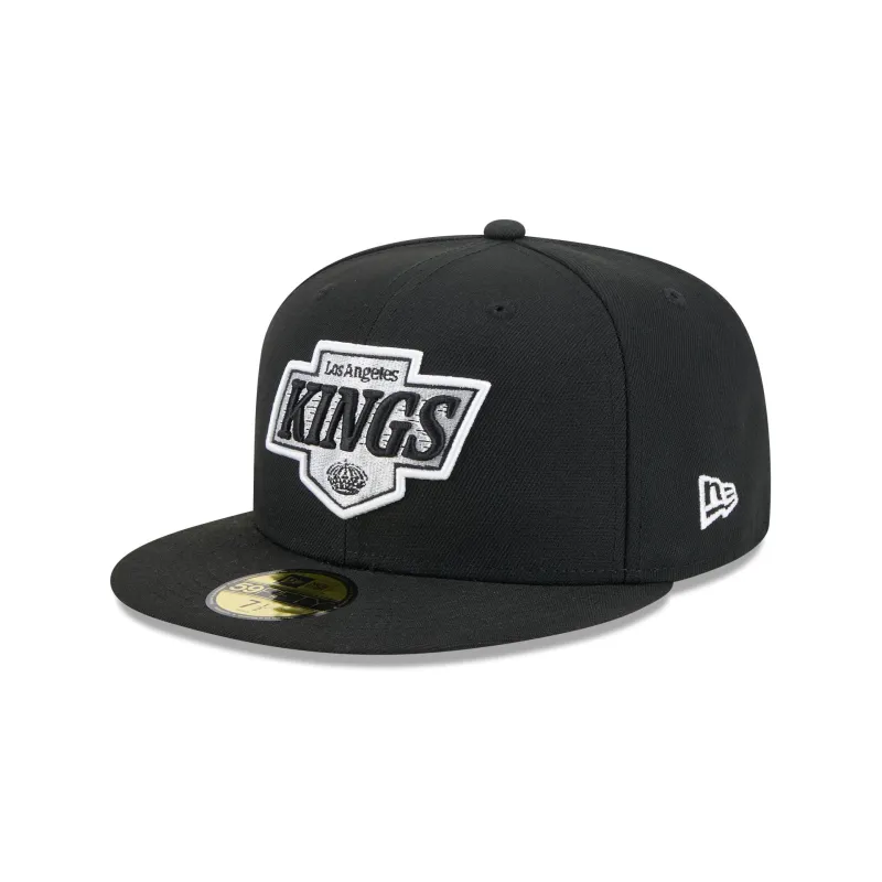 Los Angeles Kings Rear Wordmark 59FIFTY Fitted Hat sold by New Era