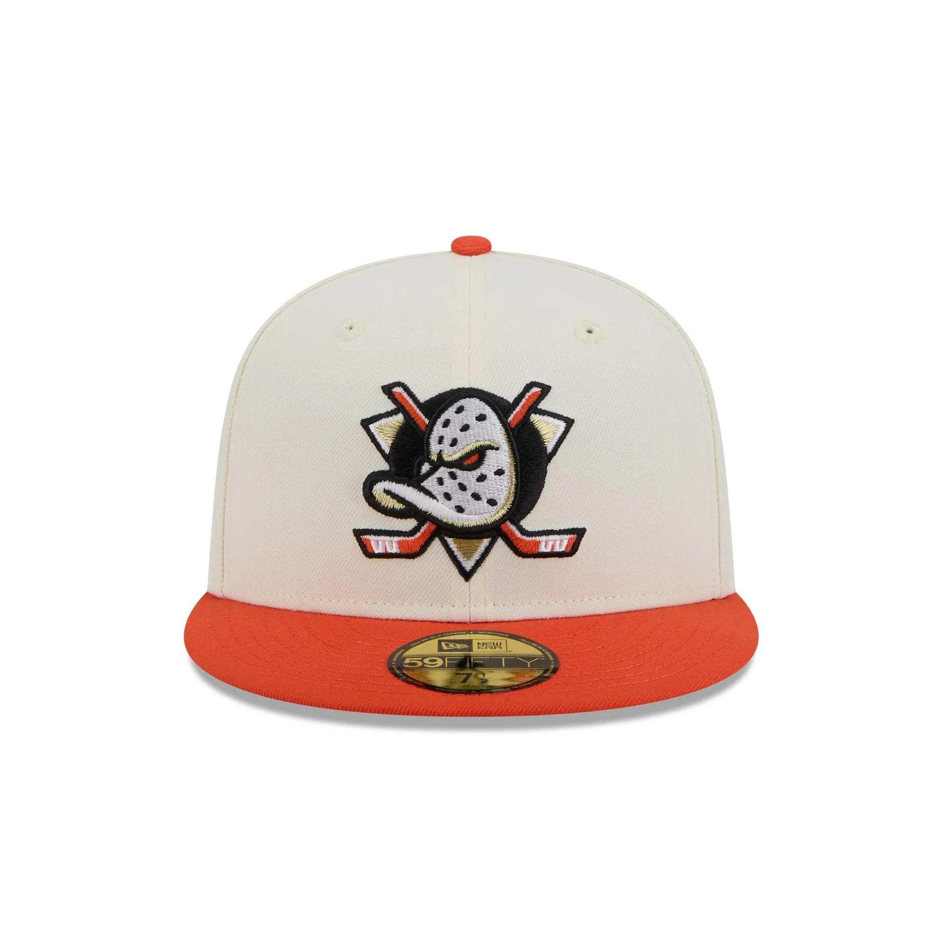 Anaheim Ducks Chrome White 59FIFTY Fitted Hat sold by New Era product image thumbnail 2