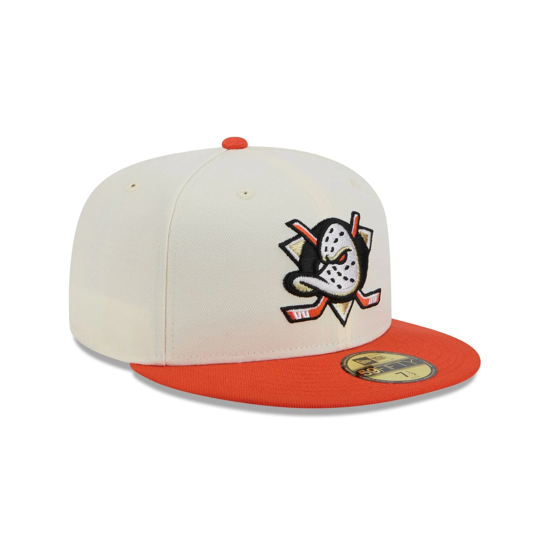Anaheim Ducks Chrome White 59FIFTY Fitted Hat sold by New Era product image thumbnail 3