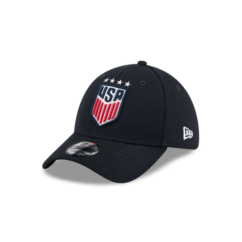 U.S. Soccer Women's National Team Rear Wordmark 39THIRTY Stretch Fit Hat made by New Era