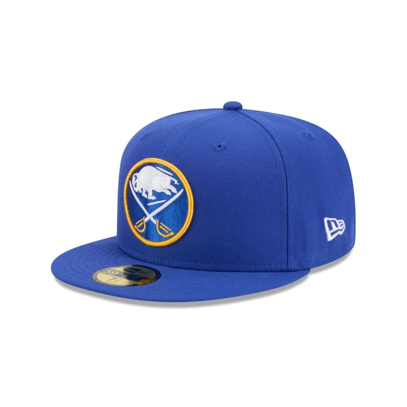 Buffalo Sabres Rear Wordmark 59FIFTY Fitted Hat sold by New Era